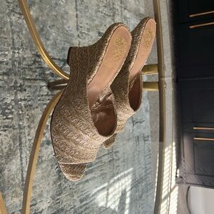Vince Camuto straw wedge